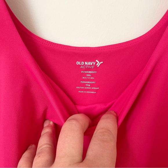 Old Navy PowerSoft Square-Neck Athletic Dress Hot Pink XXL - Picture 7 of 10
